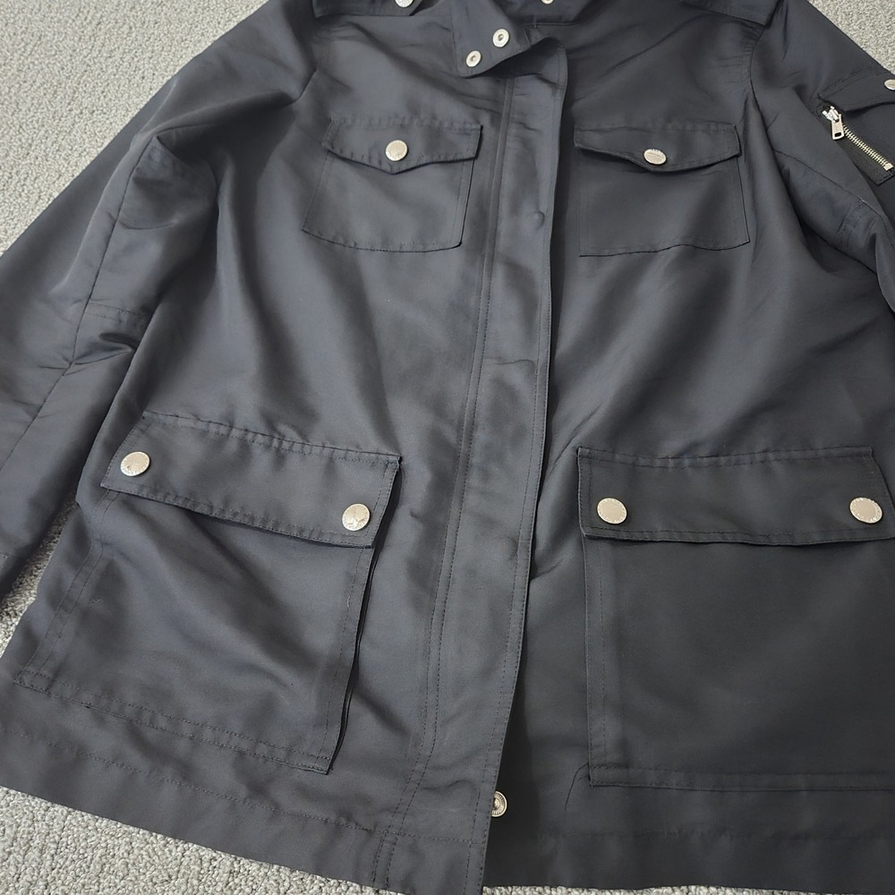 Lauren Ralph Lauren Women Raincoat M Nautical Coastal Preppy Minimalist Classic - Picture 4 of 6